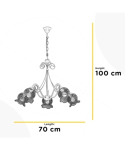 LAMPADA A SOSPENSIONE "MIA" BIANCO E ROSA, E14