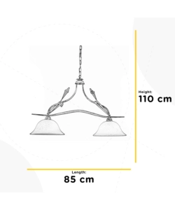 LAMPADA A SOSPENSIONE "LUCREZIA" AVORIO, E27