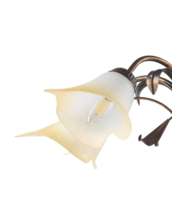 LAMPADARIO "LUCREZIA" 5 LUCI BRONZO, E14