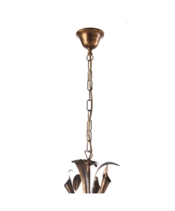 LAMPADARIO "LUCREZIA" 5 LUCI BRONZO, E14