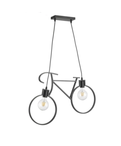 LAMPADA A SOSPENSIONE "BIKE" NERO, E27