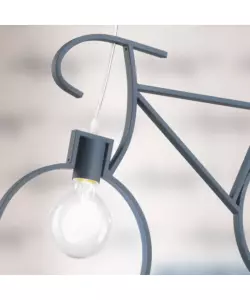 LAMPADA A SOSPENSIONE "BIKE" BLU, E27