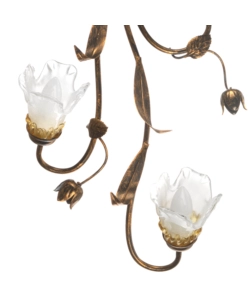 PLAFONIERA "ARIANNA" 6 LUCI COLOR BRONZO, E14
