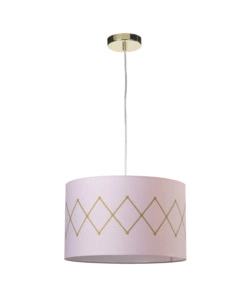 LAMPADA A SOSPENSIONE "ROSITA" ORO E ROSA, E27