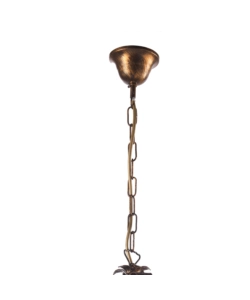 LAMPADARIO "LUCREZIA" 3 LUCI BRONZO, E14