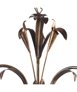 LAMPADARIO "LUCREZIA" 3 LUCI BRONZO, E14