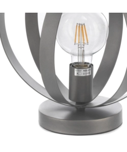 LUME "YARA" IN METALLO GRIGIO, E27