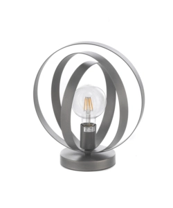 LUME "YARA" IN METALLO GRIGIO, E27