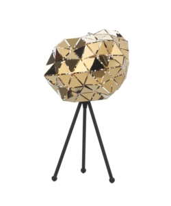 LAMPADA DA TAVOLO "ANDROMEDA" NERA E ORO, E27