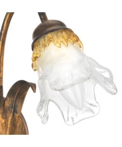 APPLIQUE "ARIANNA" 1 LUCE IN BRONZO, E14