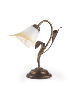 LUME "LUCREZIA" IN METALLO TINTO BRONZO, E14