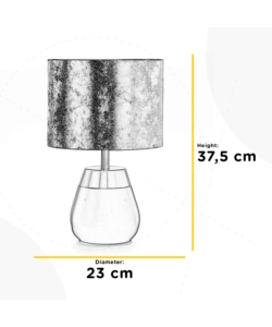 LAMPADA "KINT" IN METALLO NERA E ORO, E27