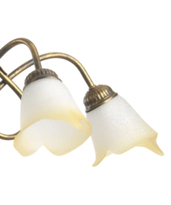 LAMPADARIO 5 LUCI IN METALLO COLOR BRONZO, E14