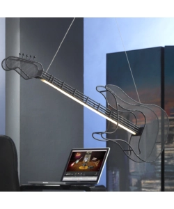 LAMPADA A SOSPENSIONE LED "ROCK" IN METALLO NERO, 3000K