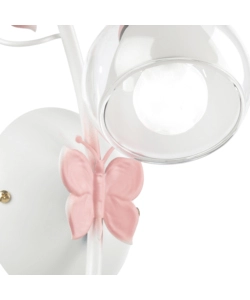 APPLIQUE "BUTTERFLY" BIANCA E ROSA, E14