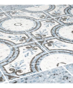 TAVOLO DA ESTERNO EUROGARDEN "VENEZIA" IN FERRO CON TOP PIASTRELLE GRES 200X80X75 CM