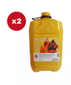 COMBUSTIBILE LIQUIDO PETROPUR TOP 2 TANICHE DA 18LT - TOTALE DI 36 LITRI
