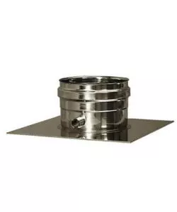 PIASTRA DRENAGGIO CHIUSA PARETE DOPPIA INOX, DN 130/180