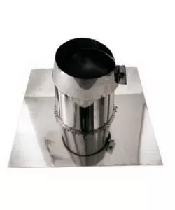FALDALE PER TETTI PIANI PARETE DOPPIA INOX, DN 100/150