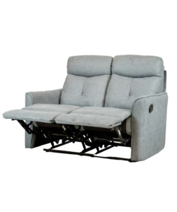 DIVANO 2 POSTI BELLAHOME "MIA" CON RECLINER MANUALE GRIGIO ANTRACITE 127X90X101 CM
