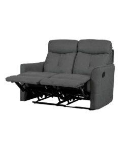 DIVANO 2 POSTI BELLAHOME "MIA" CON RECLINER MANUALE GRIGIO ANTRACITE 127X90X101 CM