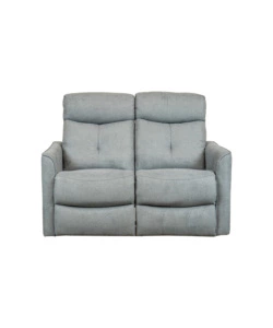 DIVANO 2 POSTI BELLAHOME "MIA" CON RECLINER MANUALE GRIGIO ANTRACITE 127X90X101 CM