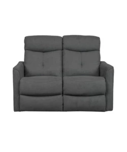 DIVANO 2 POSTI BELLAHOME "MIA" CON RECLINER MANUALE GRIGIO ANTRACITE 127X90X101 CM