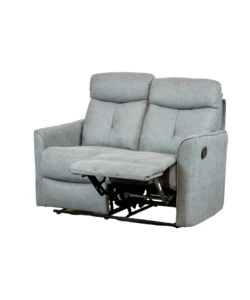 DIVANO 2 POSTI BELLAHOME "MIA" CON RECLINER MANUALE GRIGIO ANTRACITE 127X90X101 CM