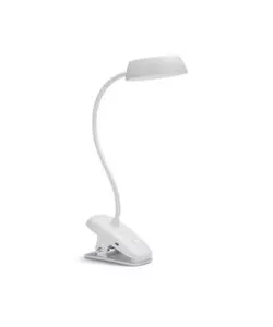 LAMPADA LED DA TAVOLO "DONUTCLIP" BIANCO A MORSETTO 4000K