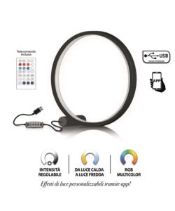 LAMPADA DA TAVOLO LED "CIRCLE", Ø 42 CM