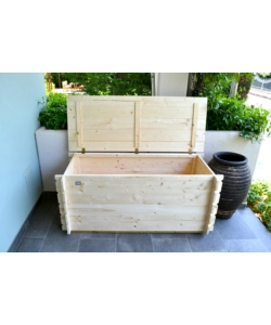 BAULE DA ESTERNO ALCE "GIOVE" IN LEGNO 250 LT 130X60X54CM
