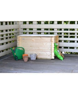 BAULE DA ESTERNO ALCE  "GIUNONE" IN LEGNO 183 LT 98X60X54 CM