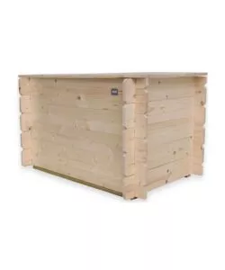 BAULE DA ESTERNO ALCE  "GIUNONE" IN LEGNO 183 LT 98X60X54 CM