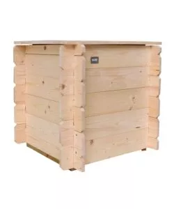 BAULE DA ESTERNO ALCE "GAIA" IN LEGNO 99 LT 60X60X54CM