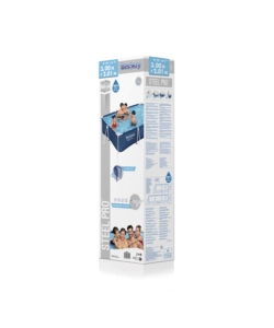 PISCINA FUORI TERRA CON STRUTTURA RETTANGOLARE BESTWAY "SPLASH FRAME" BLU NAVY 300X201X66 CM - COD. 56043