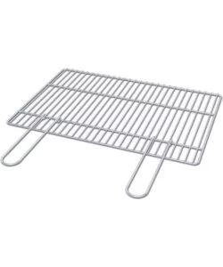 GRIGLIA DI COTTURA PER BARBECUE IN ACCIAIO CROMATO, 48X33 CM - SAROM FUOCO