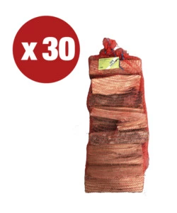 PROMO 30 SACCHI CON RETE LEGNA FAGGIO DA ARDERE - 450 KG PARI A 660 DM3 ALL'ORIGINE