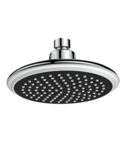 SOFFIONE IDRO-BRIC "ROUND" ANTICALCARE NERO DIAMETRO 15 CM, 1 GETTO