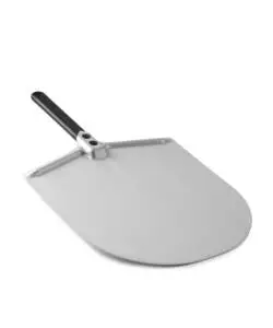 PALA PER PIZZA GIMETAL "AMICA" CON MANICO NERO 25 CM E TESTA IN ALLUMINIO 33 CM
