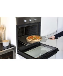PALA PER PIZZA GIMETAL "AMICA" CON MANICO NERO 25 CM E TESTA IN ALLUMINIO 33 CM