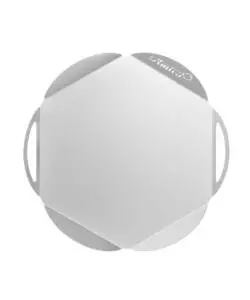 VASSOIO IN ALLUMINIO GIMETAL CON DISEGNO PETALO, 33 CM