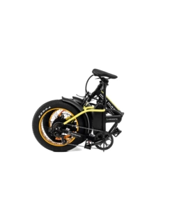 BICI ELETTRICA PIEGHEVOLE E-BIKE MINIMAX YELLOW CON BATTERIA 36 V - ARGENTO