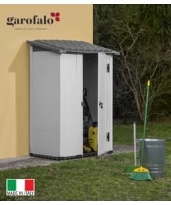 CASETTA DA GIARDINO URBAN 100 1 PORTA DECENTRATA, 139X95X201 CM - GAROFALO