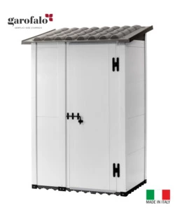 CASETTA DA GIARDINO URBAN 100 1 PORTA DECENTRATA, 139X95X201 CM - GAROFALO