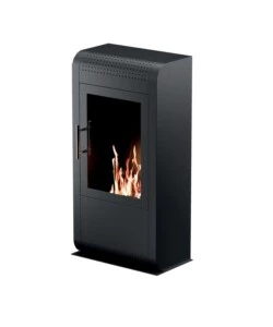 BIOCAMINO DA PAVIMENTO TECNO AIR SYSTEM "RUBY MODELLO GIGA" NERO, 3 KW