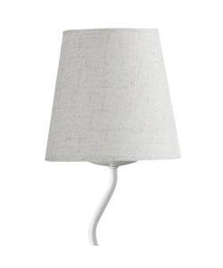 LAMPADA DA TAVOLO "MARGOT" IN METALLO E STOFFA, E14