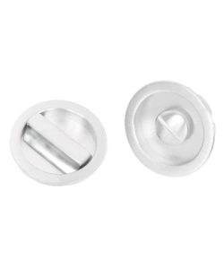 Maniglia incasso con nottolino grande ottone cromo satinato