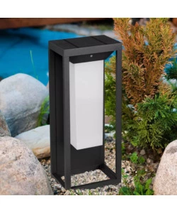LAMPADA SOLARE LED CON SENSORE DI MOVIMENTO H29 CM, 3000K