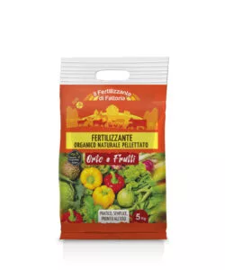 CONCIME ORGANICO FERTILIZZANTE DI FATTORIA PER ORTO E FRUTTI EUROTERRIFLORIA  5 KG