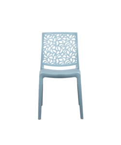 SEDIA DA INTERNO MONOBLOCCO "LONDON" IN RESINA COLOR CEMENTO, 44X56X83,5 CM